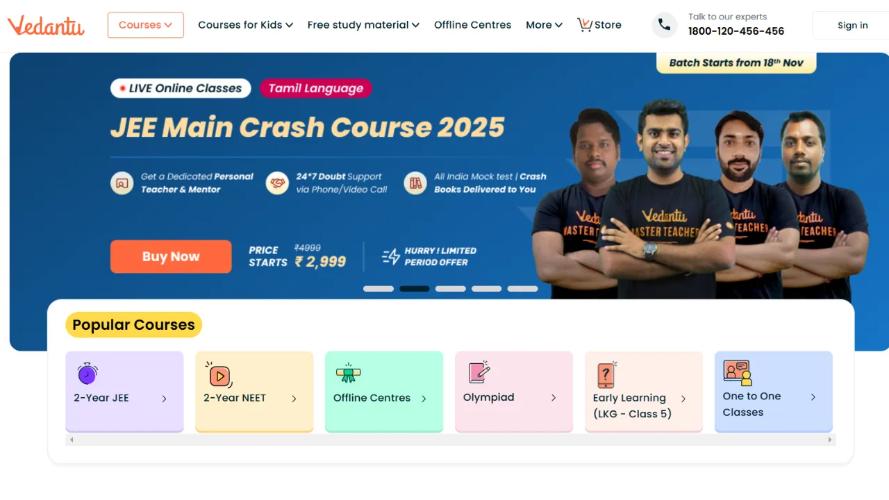 Best EdTech Startups in India for 2025 - Vedantu