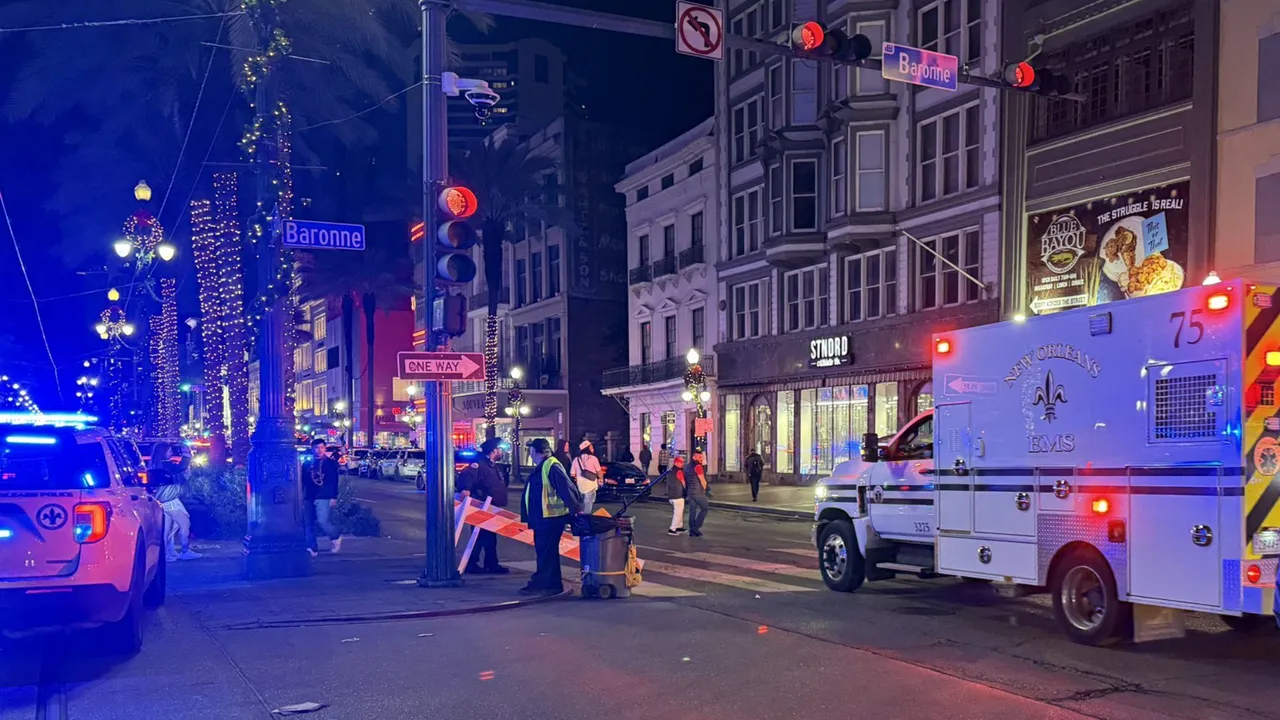  The incident site in Bourbon Street, New Orleans Photograph: (x) 