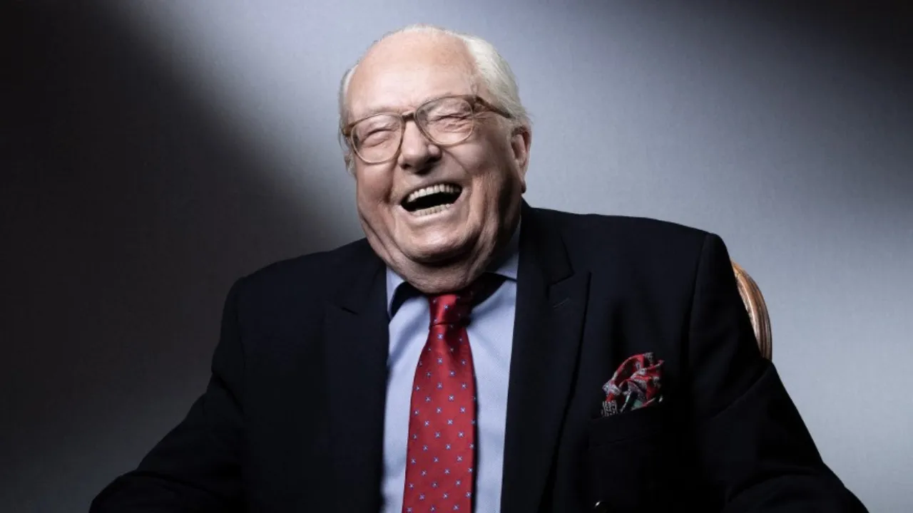  File Photo: French former leader and founder of the French far-right party Front national (FN) Jean-Marie Le Pen looks on as he poses during a photo session at his home in Saint-Cloud, suburbs of Paris, on January 14, 2021. Photograph: (File Photo: French former leader and founder of the French far-right party Front national (FN) Jean-Marie Le Pen looks on as he poses during a photo session at his home in Saint-Cloud, suburbs of Paris, on January 14, 2021.) 