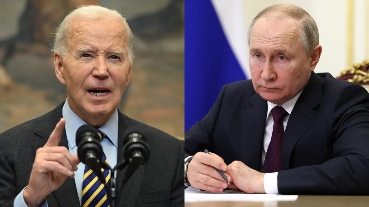  US President Joe Biden, Russian President Vladimir Putin Photograph: (Combination created using images from AFP) 