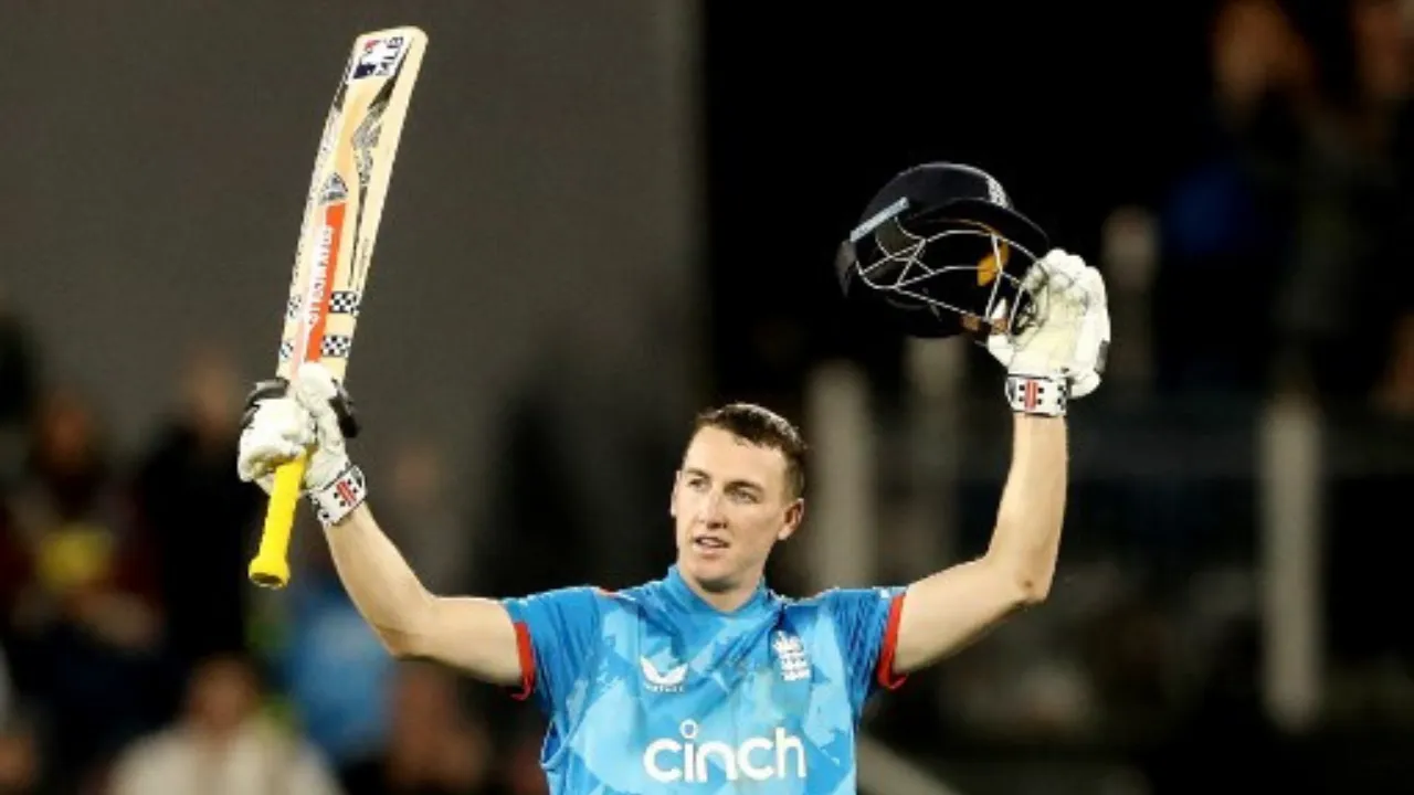  England batter Harry Brook Photograph: (AFP) 