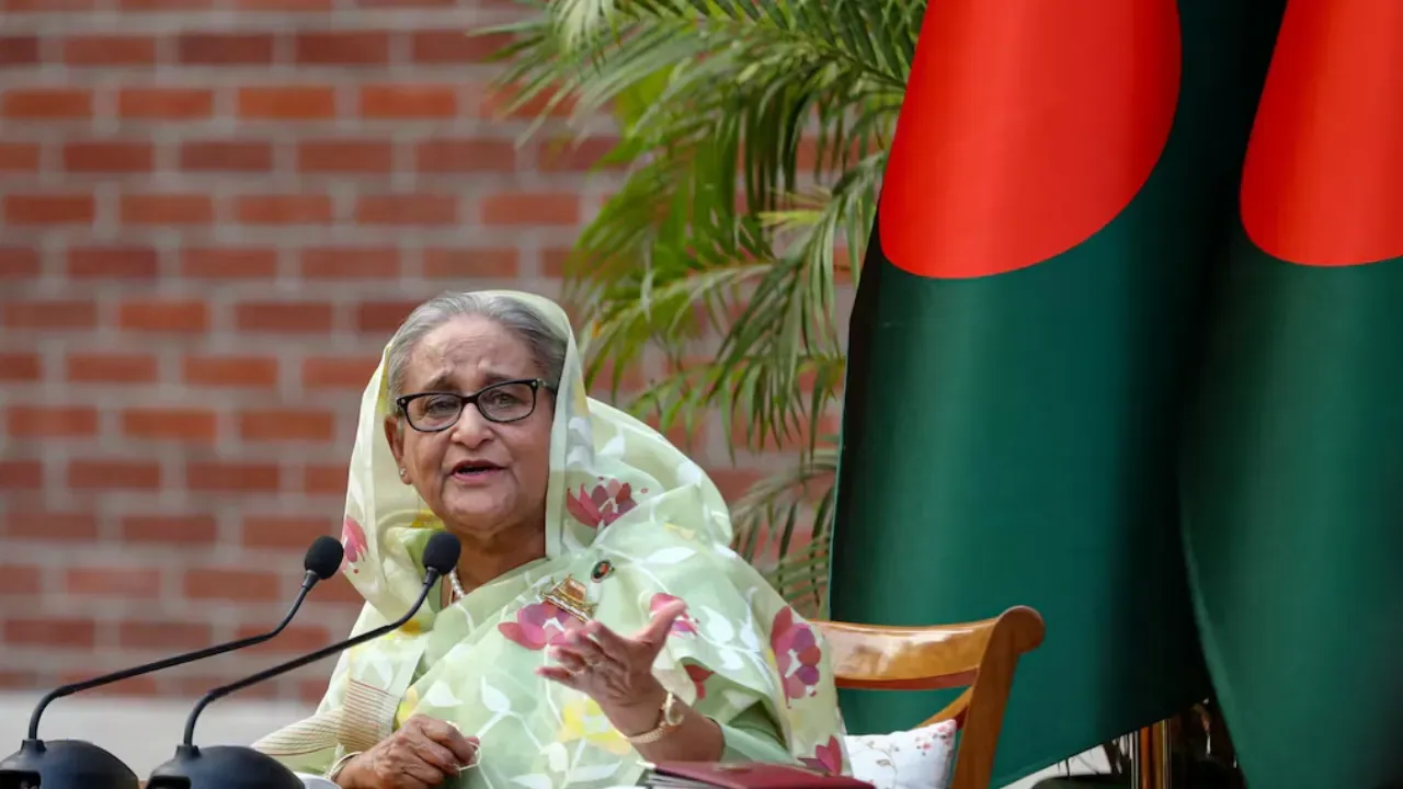  Bangladesh's deposed prime minister Sheikh Hasina Photograph: (Reuters) 