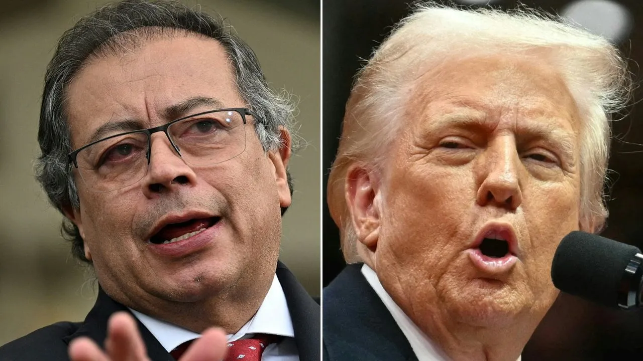  Colombian President Gustavo Petro and US President Donald Trump Photograph: (AFP) 
