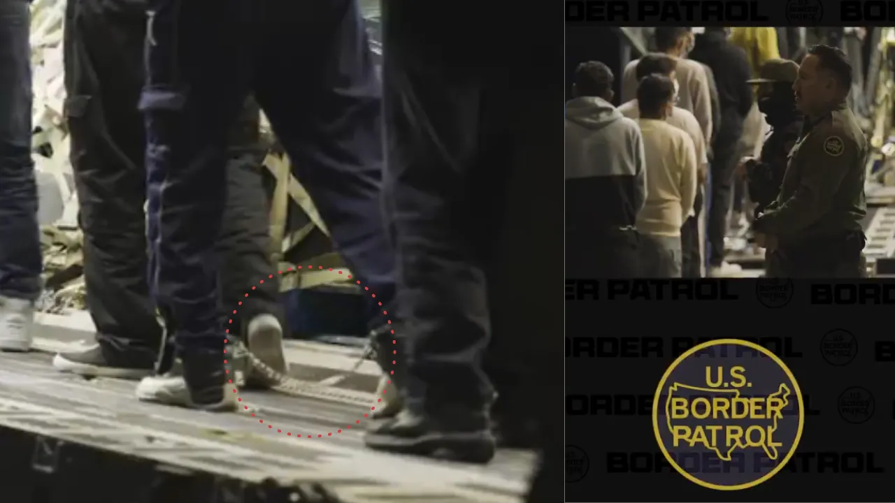  Screenshots from USBP video of Indians being deported. Photograph: (WION Web Team) 