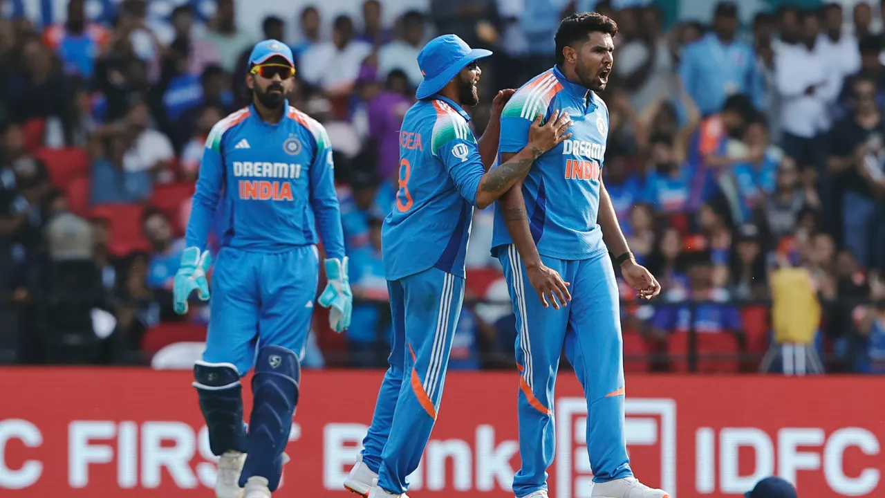  IND vs ENG, 1st ODI: Harshit Rana impresses on debut. Photograph: (X/BCCI) 