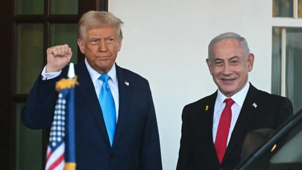  Israel backs Trump plan, orders army to plan to let Palestinians leave Gaza Photograph: (AFP) 