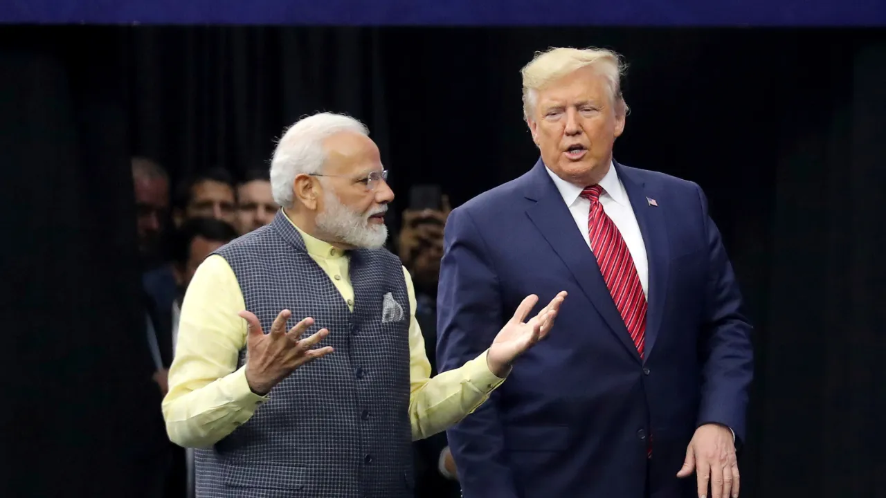  Prime Minister Narendra Modi and US President Donald Trump Photograph: (Reuters) 