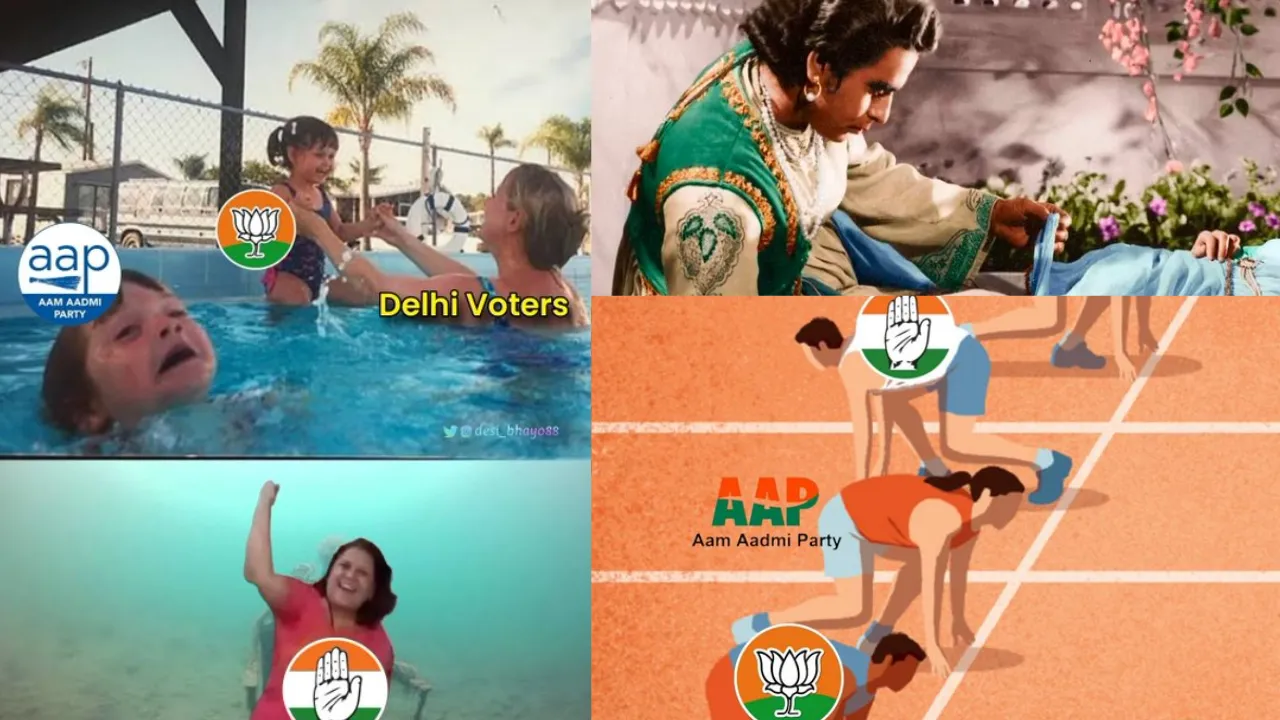  Delhi Election Results 2025: BJP's dramatic lead over AAP, Cong sparks meme fest. Here are our favourites Photograph: (X) 