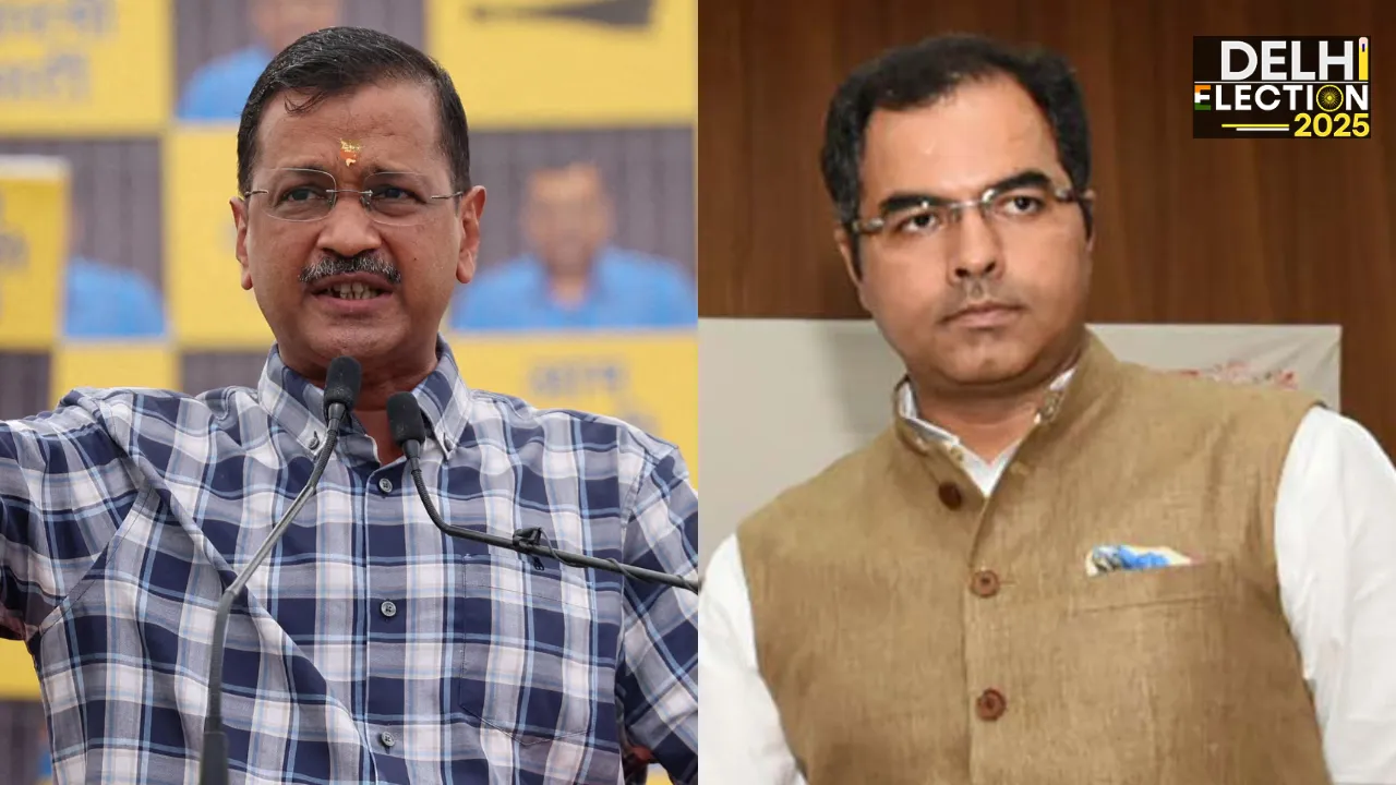 Arvind Kejriwal, Parvesh Sahib Singh Photograph: (WION Web Team) 