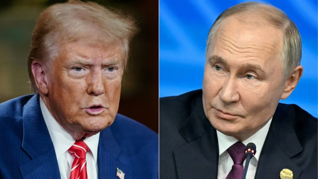  File photo of US President Donald Trump and Russia President Vladimir Putin. Photograph: (AFP) 