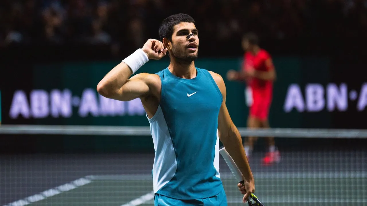  Alcaraz sets up Rotterdam Open final date with Australia’s de Minaur Photograph: (X) 