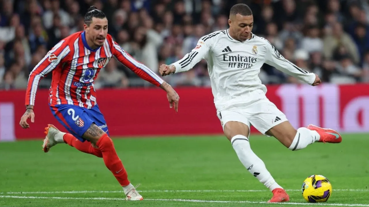  Mbappe helps Real Madrid play 1-1 draw against Atletico in tense Liga derby Photograph: (AFP) 