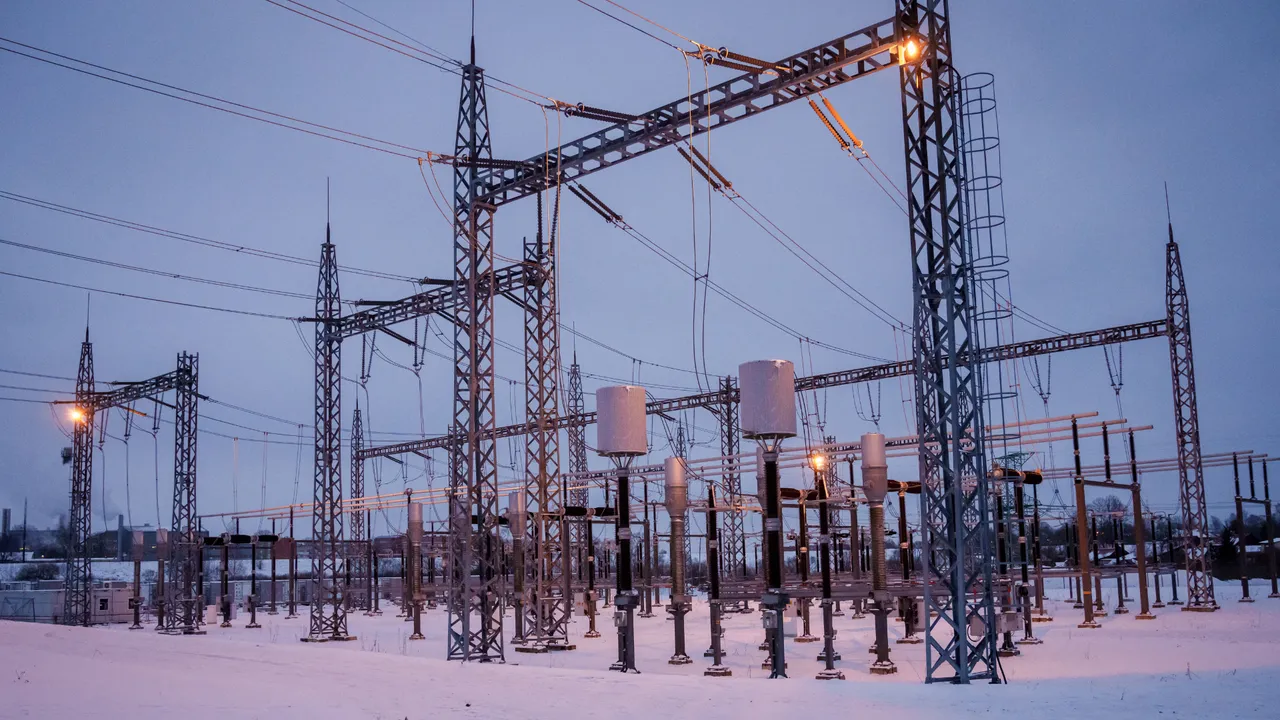  A photo taken on February 8, 2025 shows the power substation in Rezekne, Latvia before the disconnection of the major power line between Latvia and Russia.  Photograph: (AFP) 
