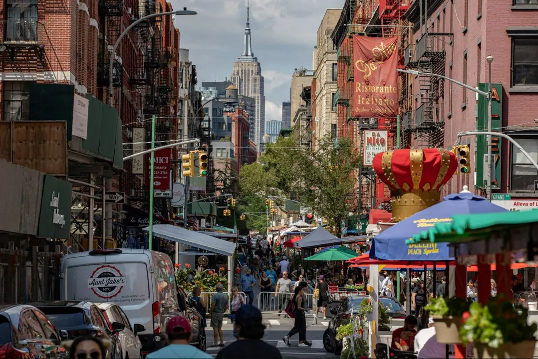  Little Italy neighborhood of Manhattan, in New York City Photograph: (Reuters) 