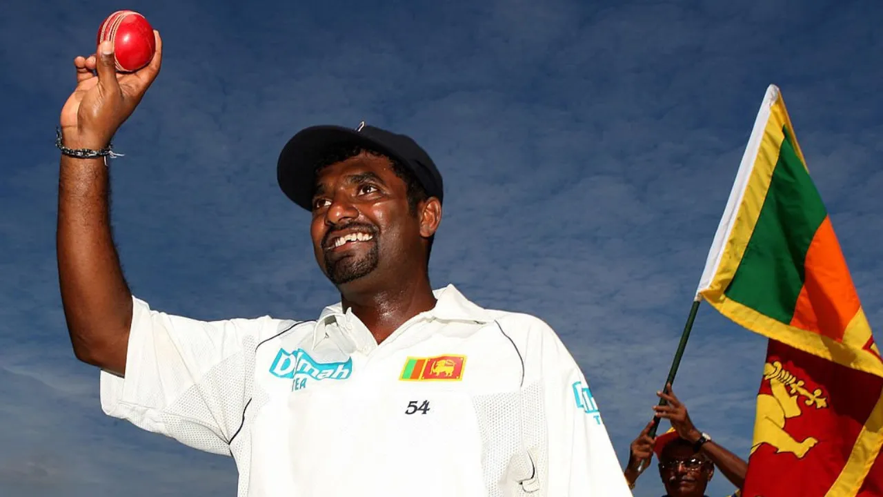  Muttiah Muralitharan Photograph: (X (@ICC)) 