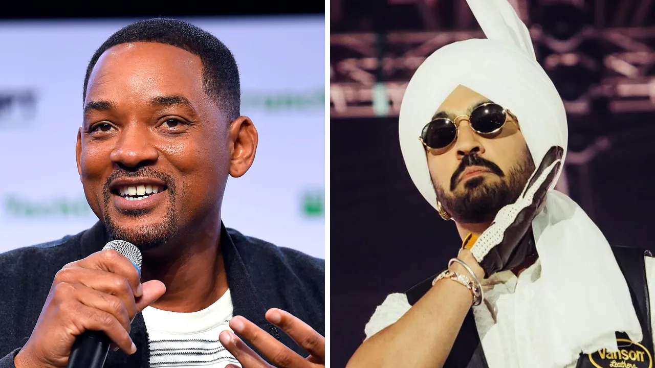  File images Will Smith and Diljit Dosanjh Photograph: (X) 