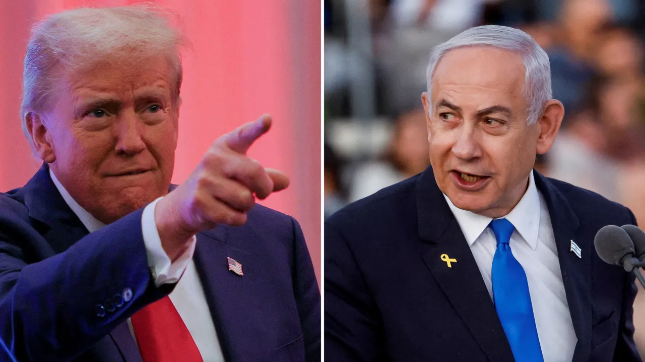  “Over the last 16 months, Israel has dealt a mighty blow to Iran’s terror axis. Under the strong leadership of President Trump… I have no doubt that we can and will finish the job,” Netanyahu said. Photograph: (Reuters) 