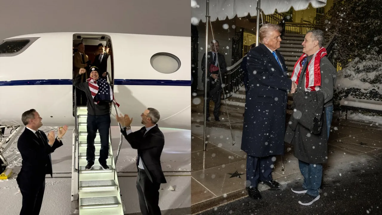  US President Donald Trump welcomes Marc Fogel Photograph: (X/White House ) 