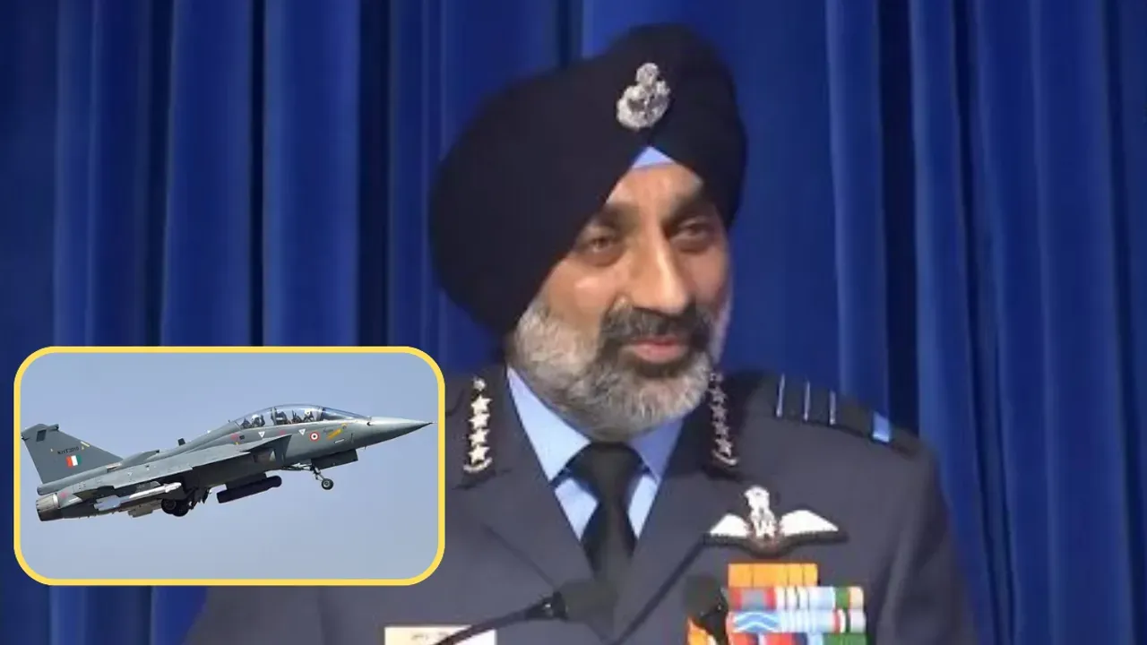   Indian Air Force chief expresses concern over delayed deliveries of Tejas jet  Photograph: (PTI) 