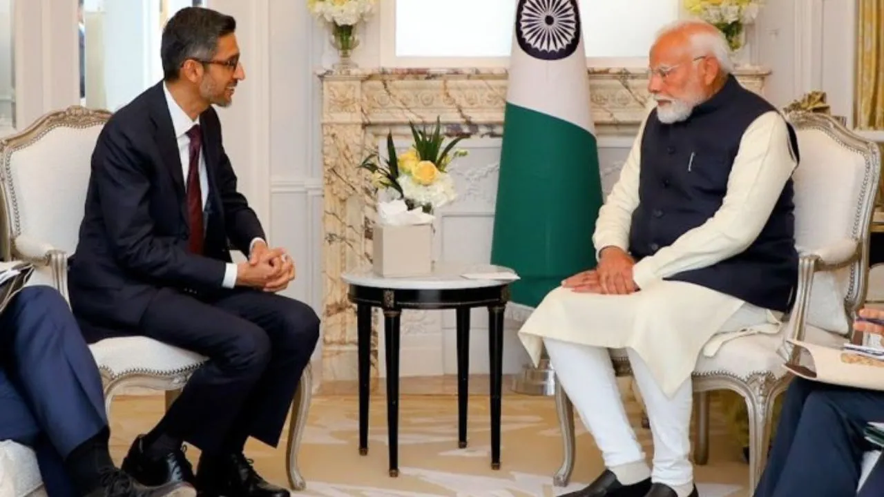  Google CEO Sundar Pichai met Prime Minister Narendra Modi  Photograph: (X/ @sundarpichai) 