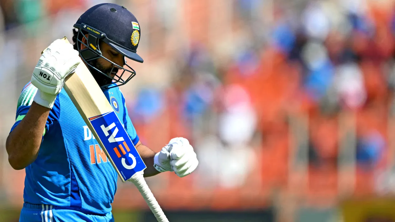  IND vs ENG, 3rd ODI: Rohit Sharma fails after Cuttack heroics, dismissed for 1 by Mark Wood Photograph: (AFP) 