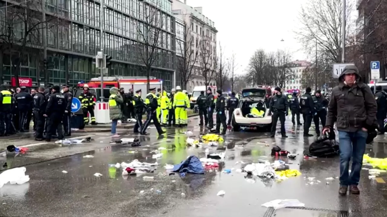  Car drives into crowd in Munich, several injured Photograph: (Reuters) 