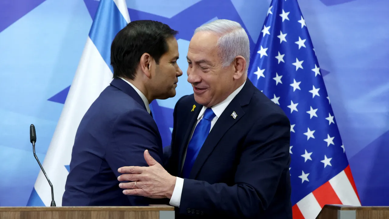  US Secretary of State Marco Rubio (L) and Israeli Prime Minister Benjamin Netanyahu Photograph: (AFP) 