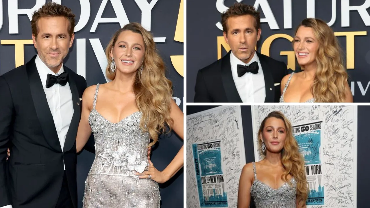  Blake Lively and Ryan Reynolds Photograph: (X) 