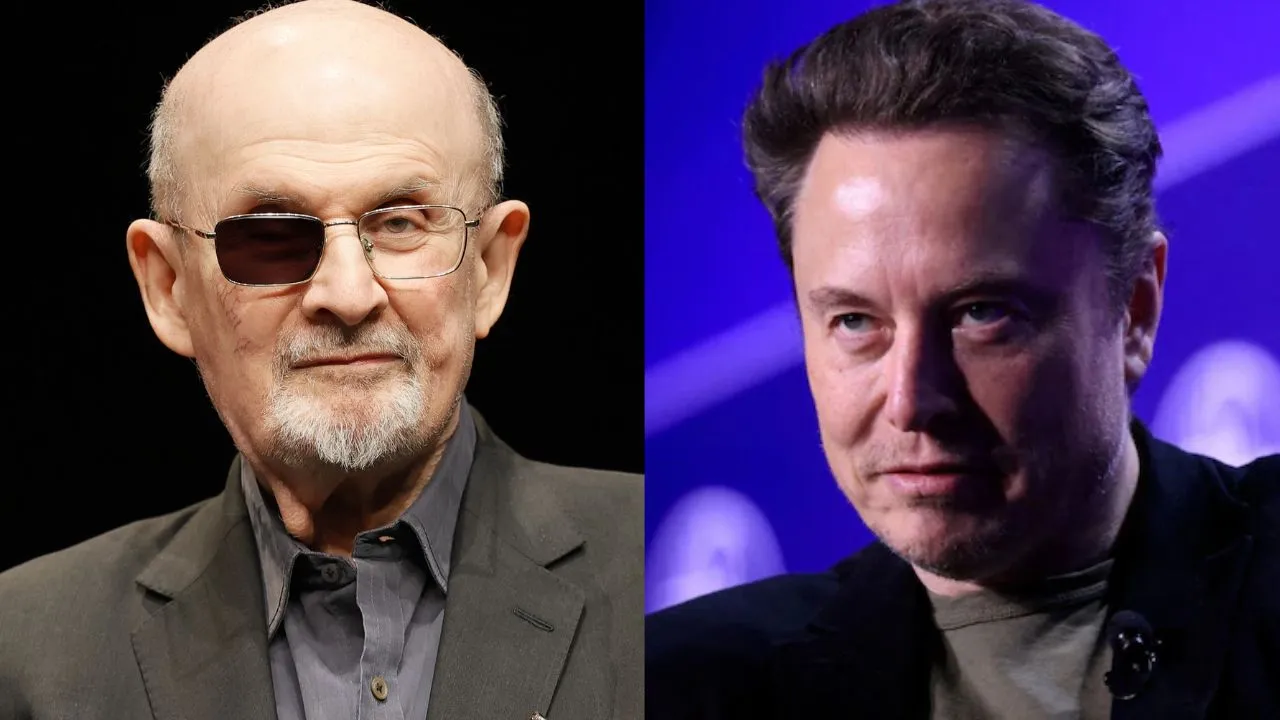  ‘Want him to leave Earth’: Salman Rushdie criticises Elon Musk’s views on freedom of speech Photograph: (Reuters) 