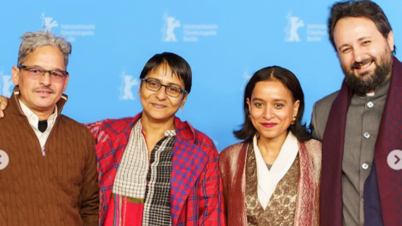  Chandan Bisht, Tanushree Das, Tillotama Shome and Saumyananda Sahi at the premiere of ‘Shadowbox’ at the Berlin International Film Festival Photograph: (Instagram/@Tillotama Shome) 