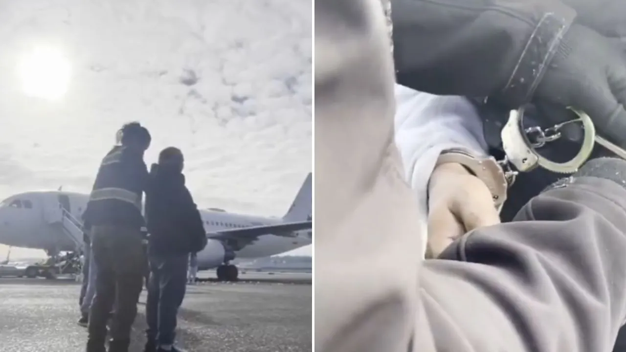  White House releases video of shackled deportees; Elon Musk's reaction sparks condemnation Photograph: (X) 
