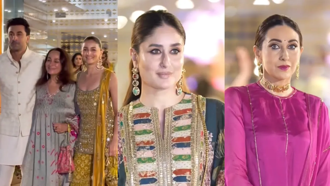  In the picture Alia Bhatt, Ranbir Kapoor, Kareena Kapoor Khan and Karisma Kapoor Photograph: (X) 