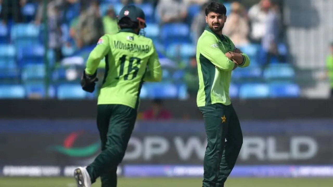  Abrar Ahmed takes first of Champions Trophy 2025 Photograph: (PCB Instagram) 