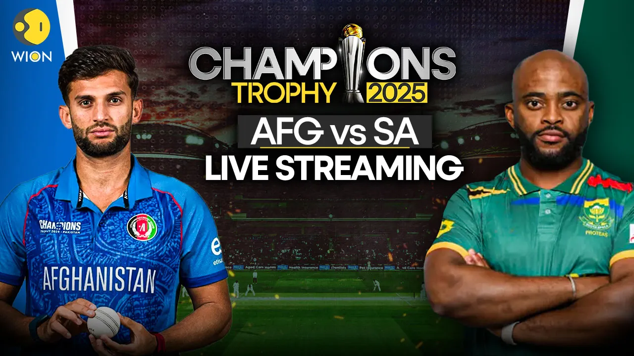  AFG vs SA Live Streaming Free When and where to watch Champions Trophy 2025 Afghanistan vs South Africa live online 