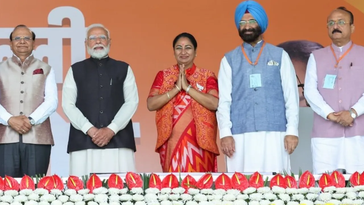  Delhi Chief Minister Rekha Gupta and others. Photograph: (X/BJPDelhi) 