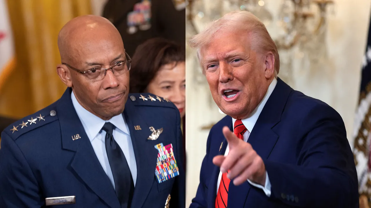  Charles Quinton Brown Jr., chairman of the Joint Chiefs of Staff, Donald Trump Photograph: (AFP) 