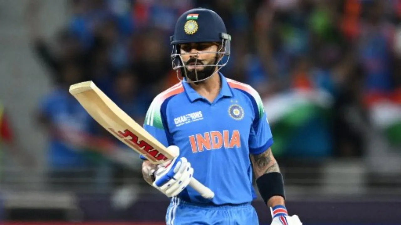  Virat Kohli during the game against Pakistan Photograph: (AFP) 