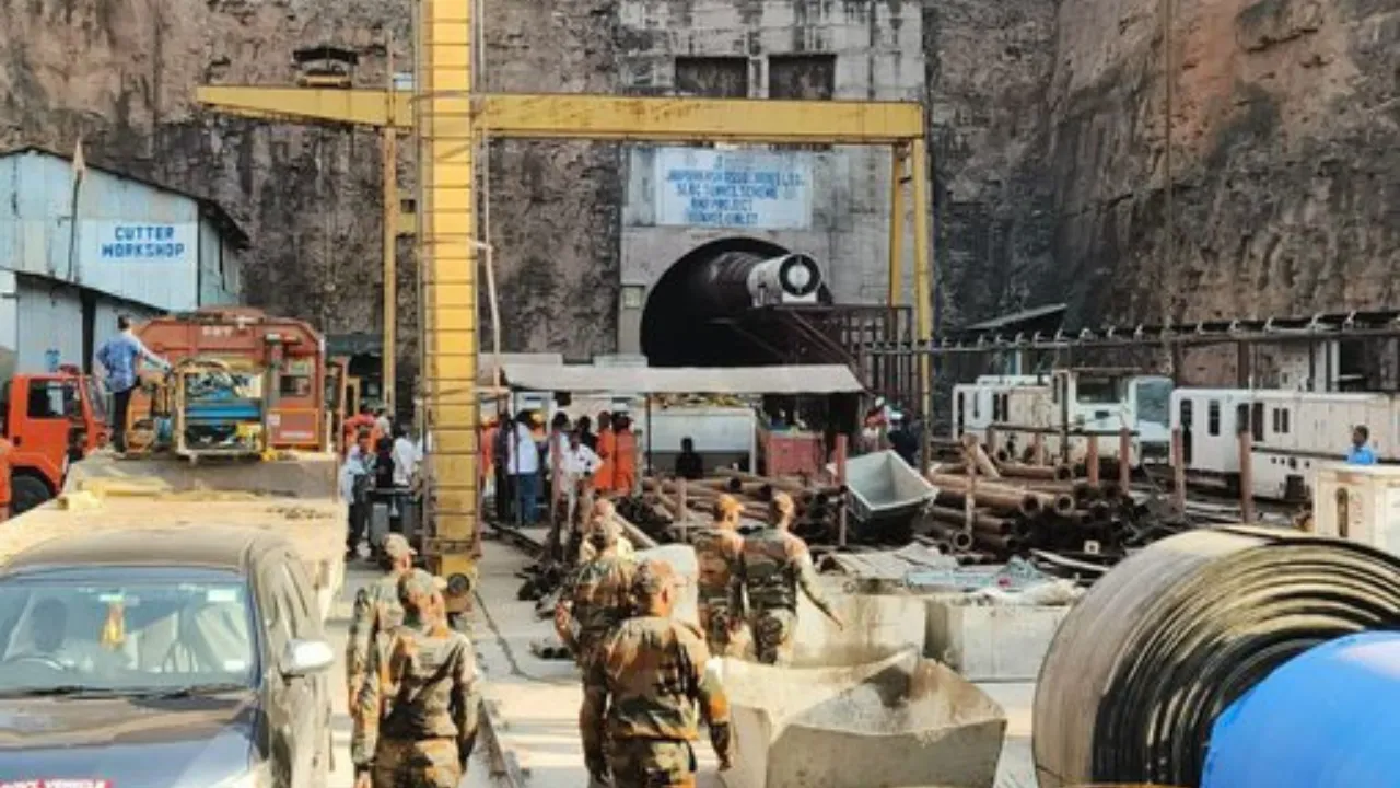  Telangana tunnel collapse. Photograph: (X) 