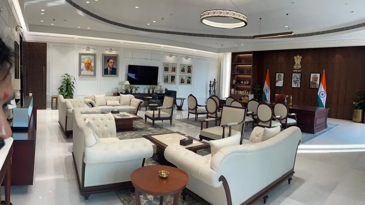  Photo of Delhi CM's office shared by Amit Malviya. Photograph: (X/@amitmalviya) 