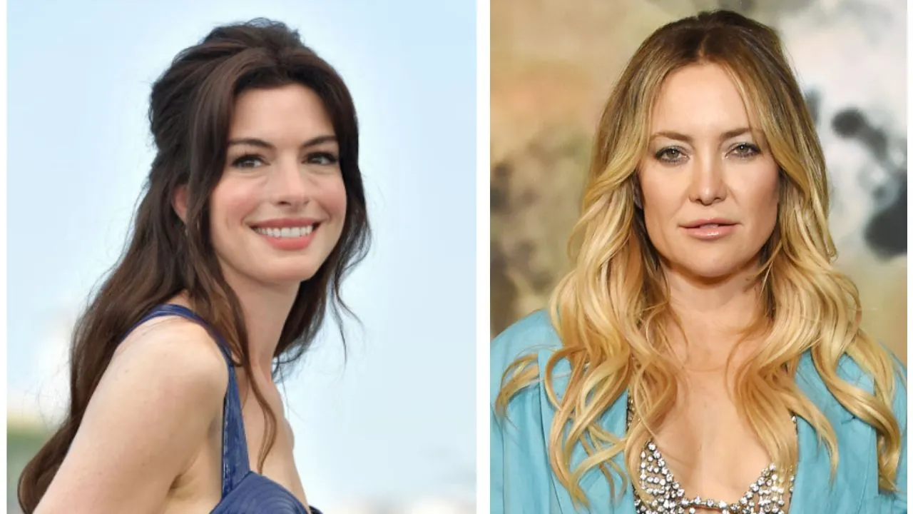  Anne Hathaway and Kate Hudson Photograph: (X) 