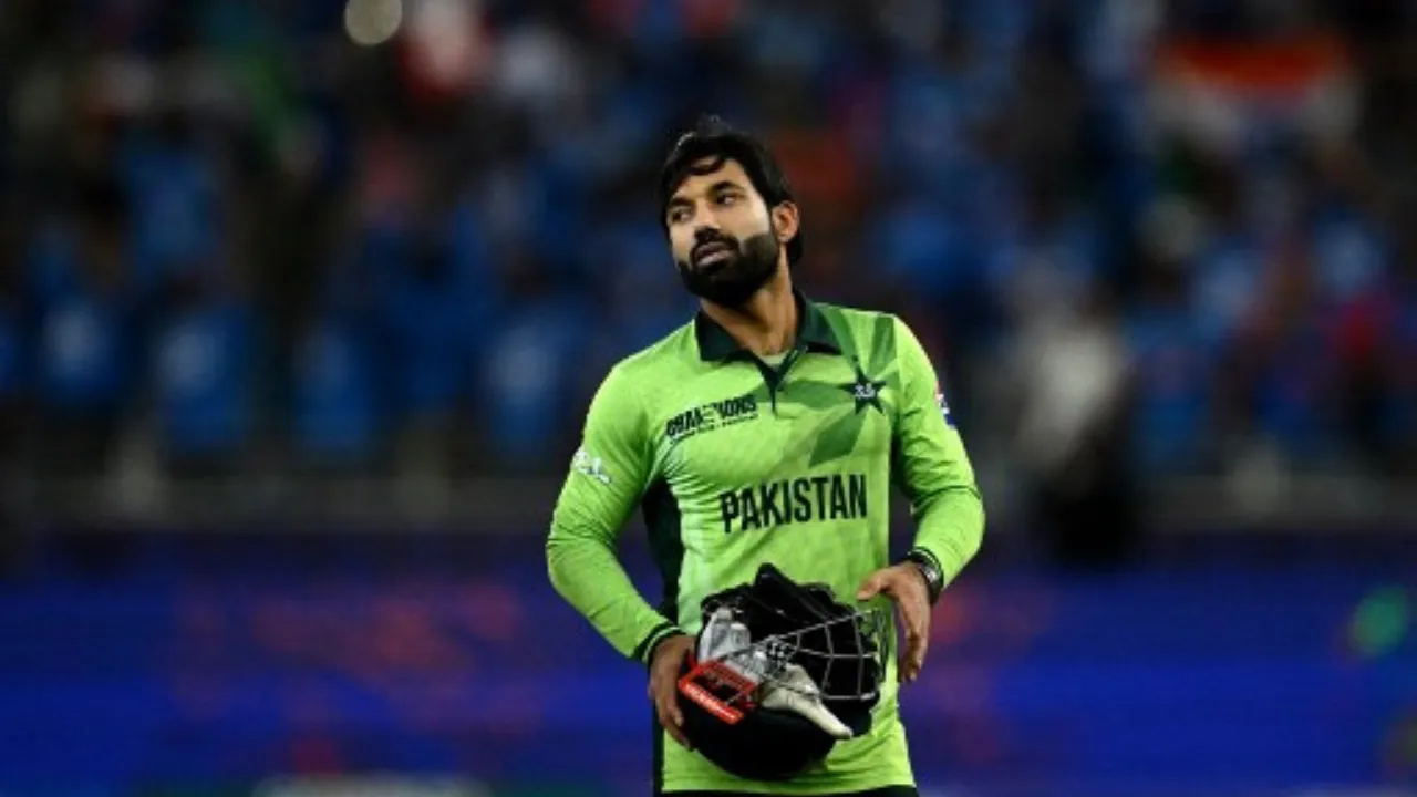  Mohammad Rizwan after the match Photograph: (AFP) 