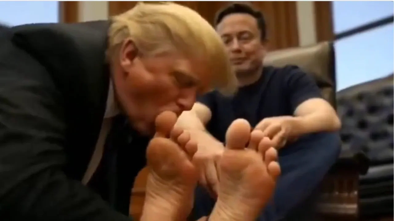  A grab from AI-generated video that went viral on social media platform X.  Photograph: (X) 