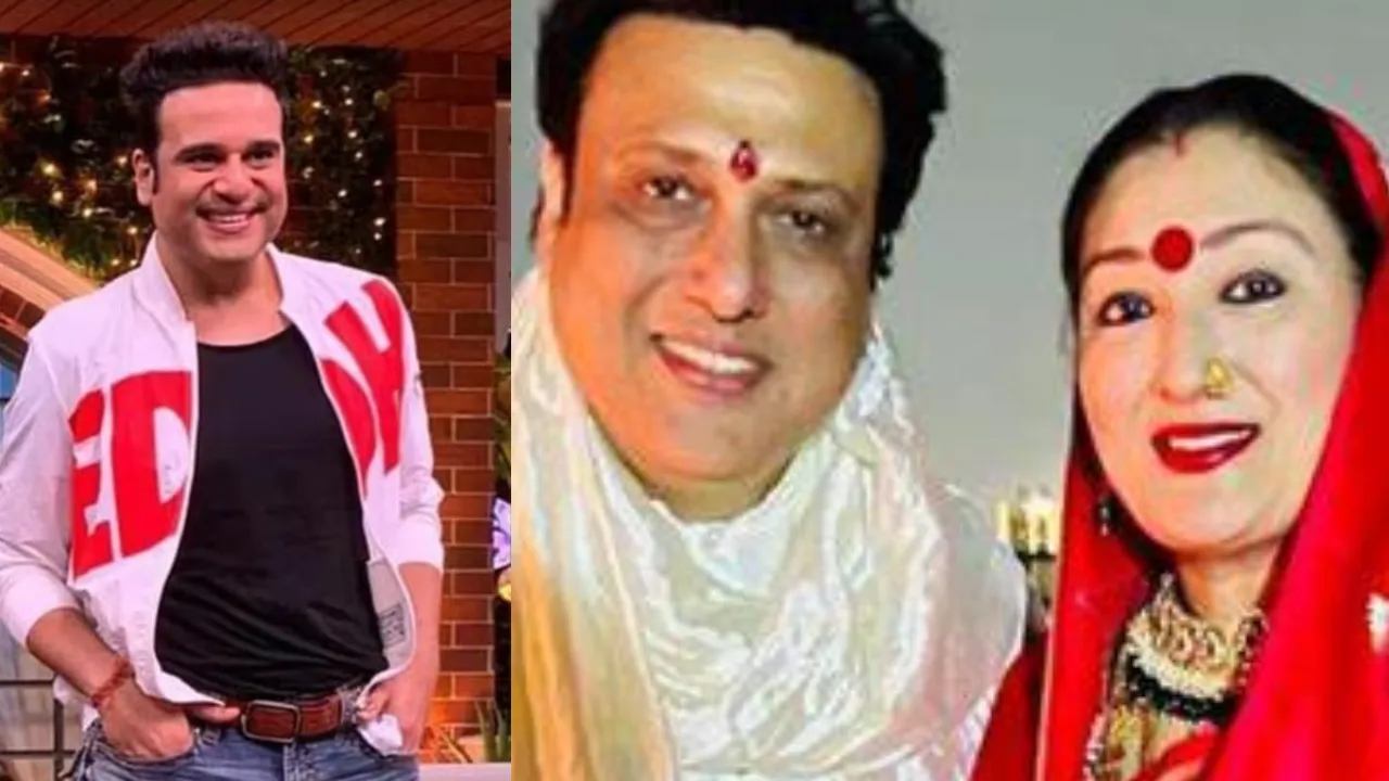  In the picture nephew Krushna, Govinda and wife Sunita Ahuja  Photograph: (X) 
