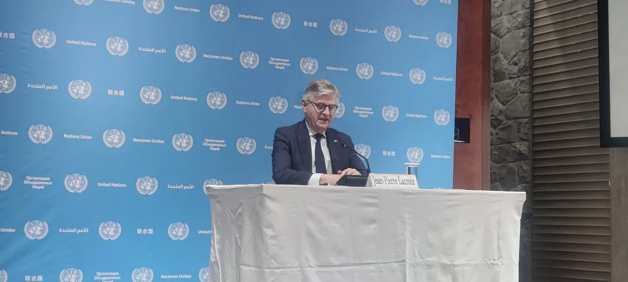  Jean-Pierre Lacroix, the Under-Secretary-General for Peace Operations at the United Nations, in Delhi. 