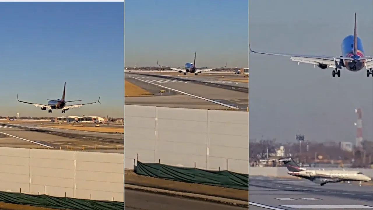  Grabs taken from video that went viral on social media.  Photograph: (Southwest Airlines) 