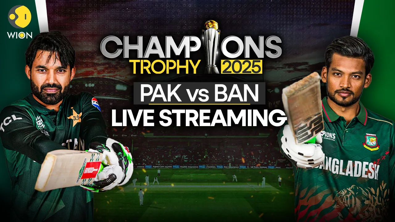  Pakistan vs Bangladesh Champions Trophy 2025 Live streaming, match details, squad, and how to watch online 
