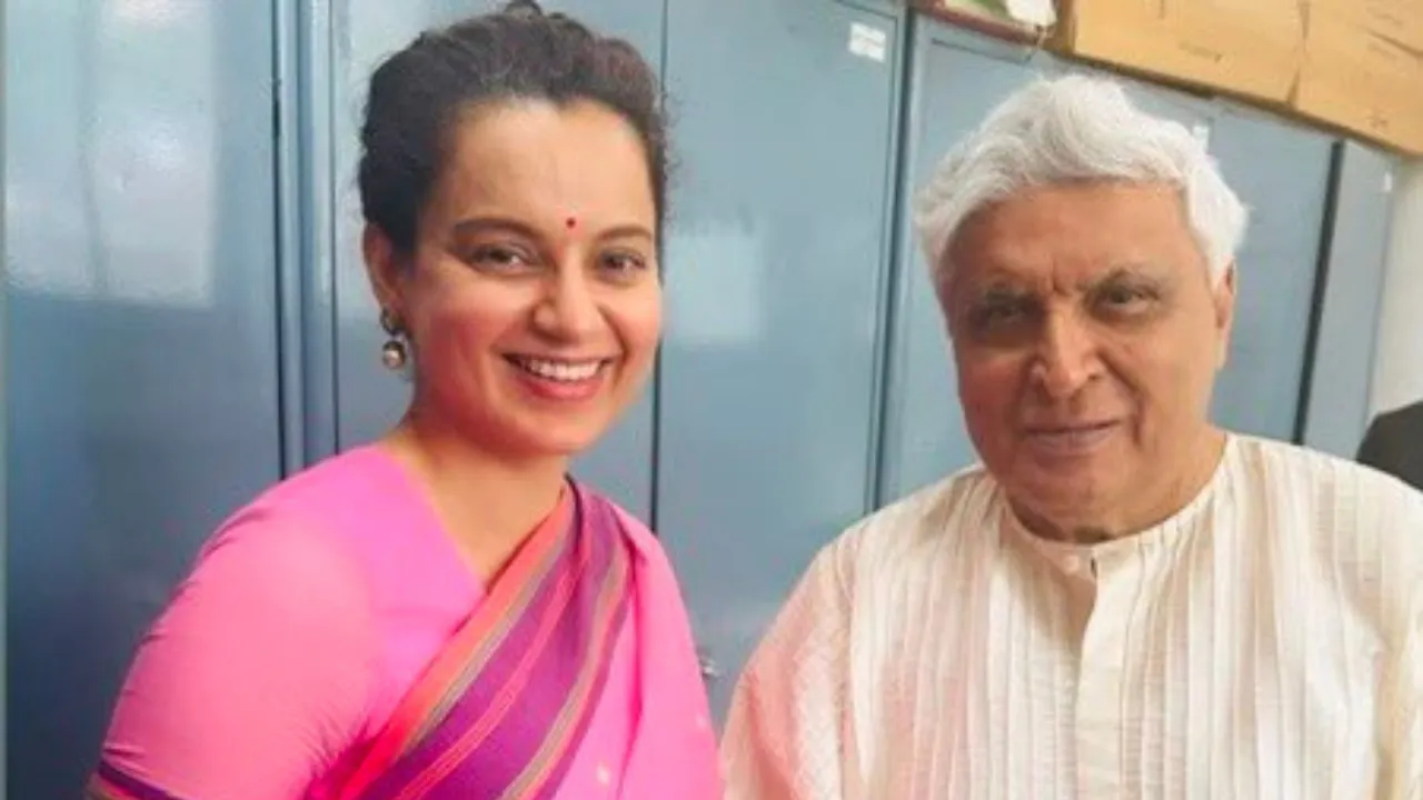  File image of Kangana Ranaut and Javed Akhtar Photograph: (Instagram/KanganaRanaut) 