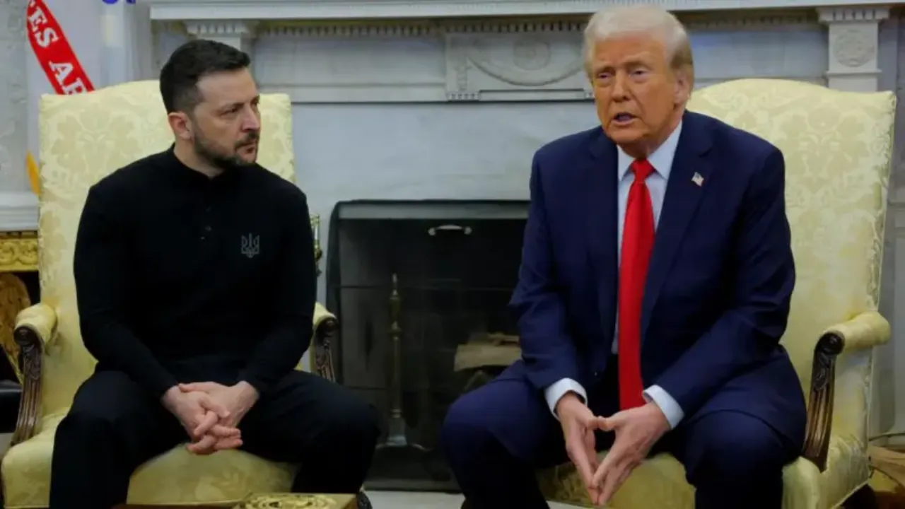  Zelensky meets US President Donald Trump. Photograph: (Reuters) 