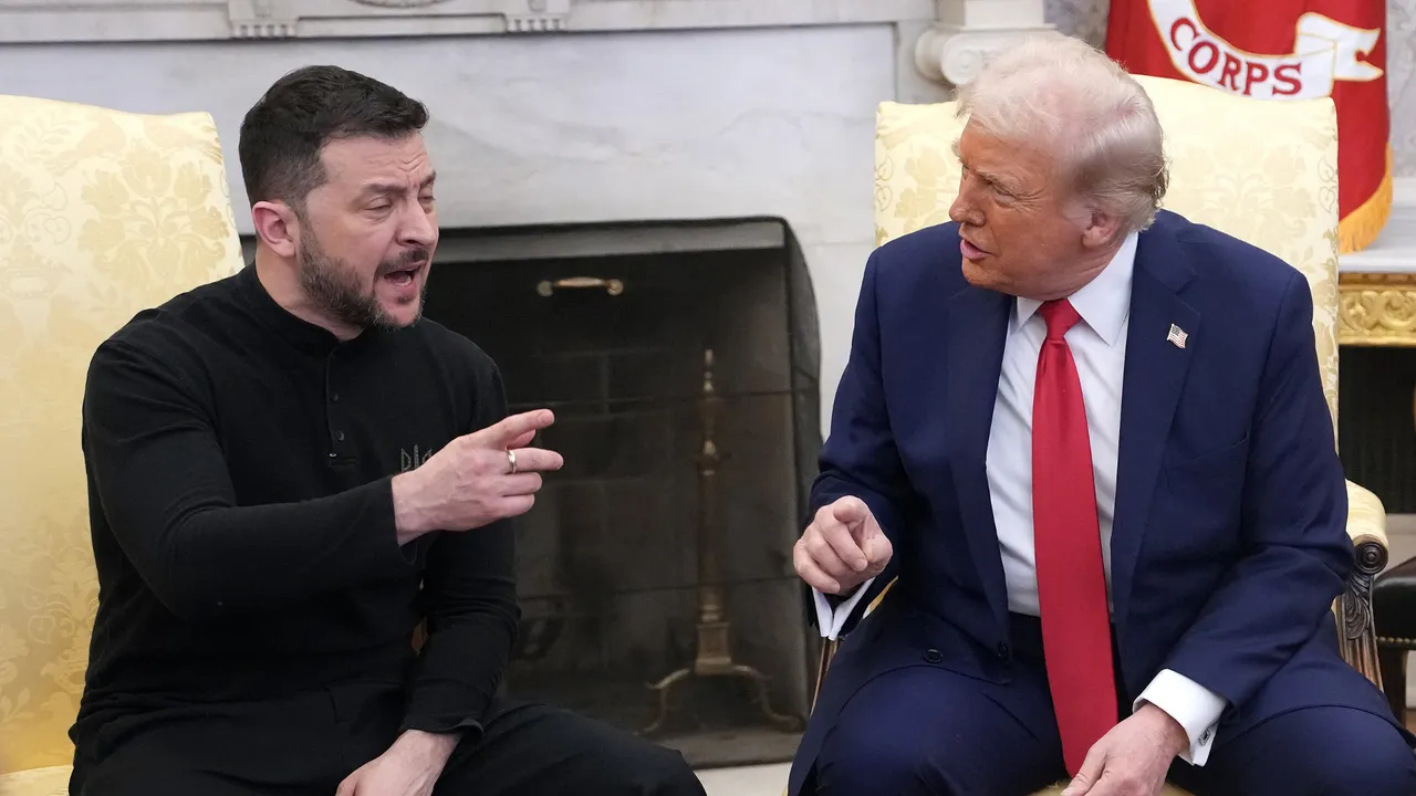  US President Donald Trump and Ukrainian President Volodymyr Zelensky meet in the Oval Office at the White House on February 28, 2025 in Washington, DC.  Photograph: (AFP) 