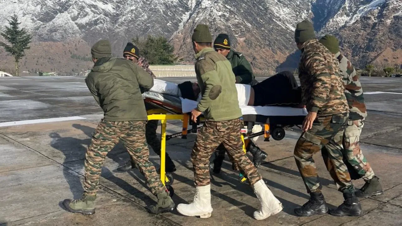  Uttarakhand avalanche Photograph: (ANI) 